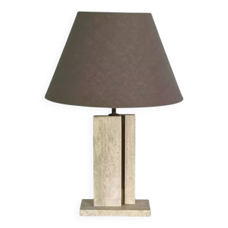 Vintage marble and brass lamp