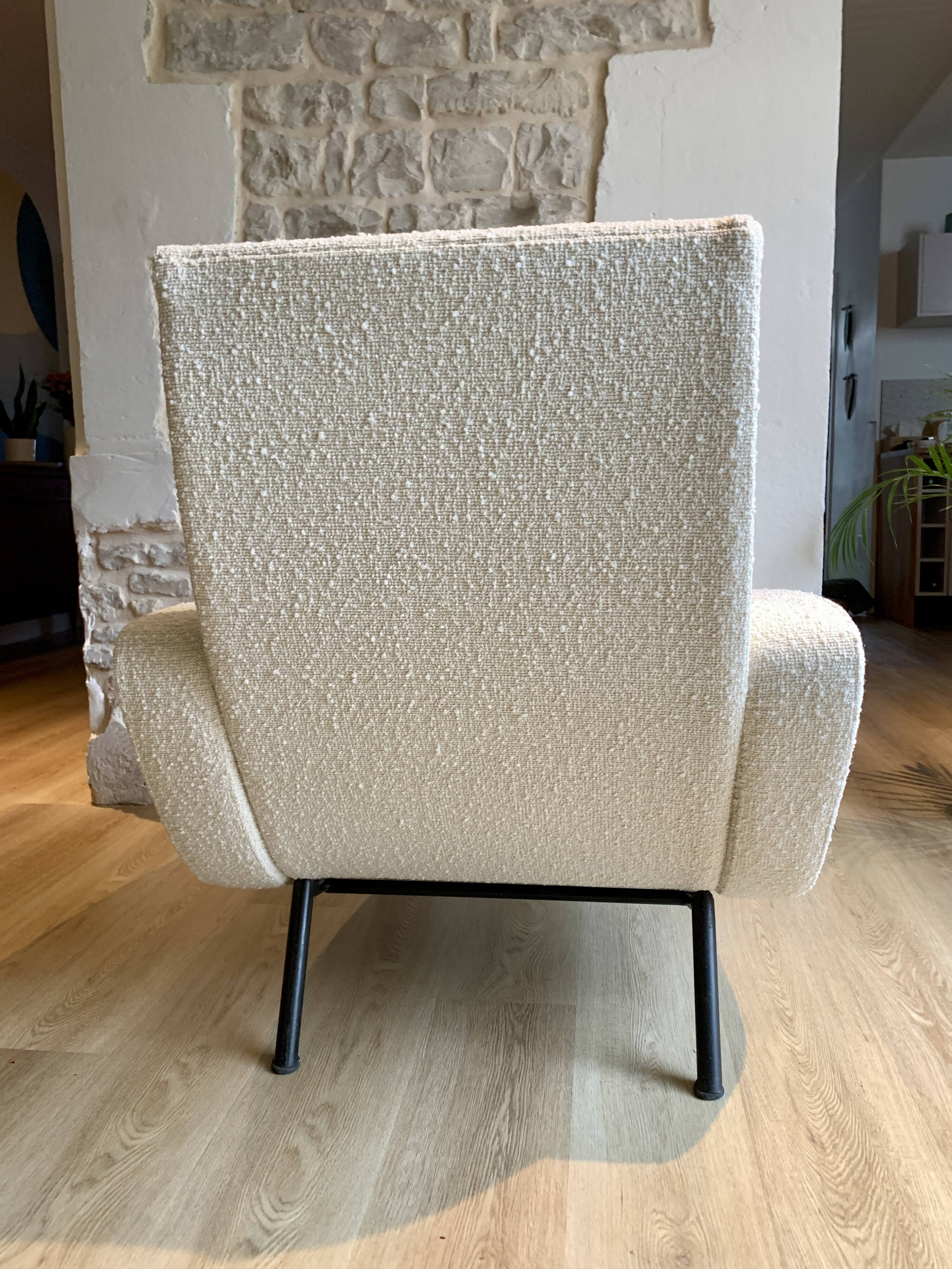 Armchair François Letourneur fully restored