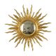 Large Wooden Sun Mirror Sunburst Butler Mirror Gold Witch Eye
