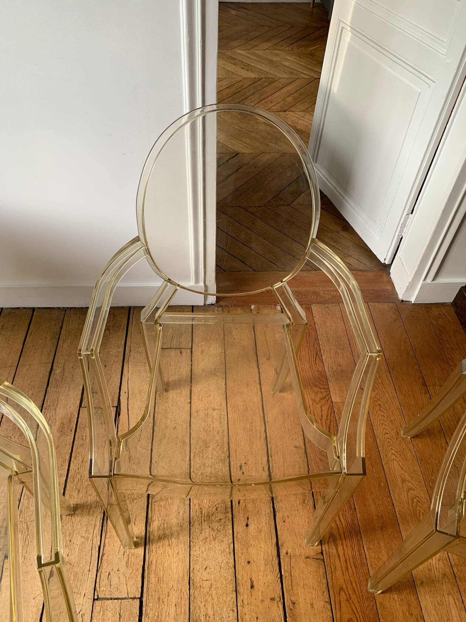4 Kartell Louis Ghost Chairs