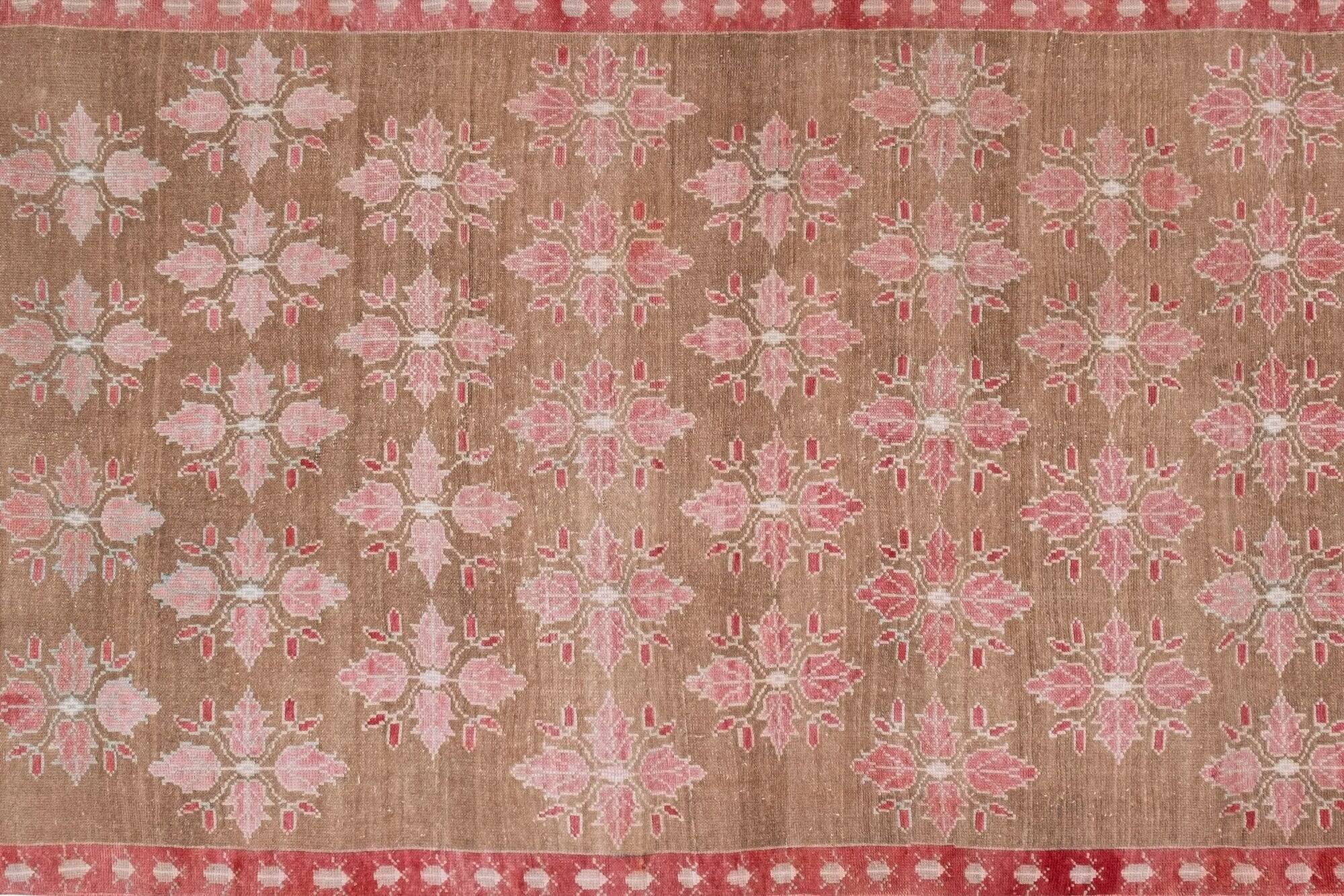 Vintage Turkish handmade rug 130x316 cm