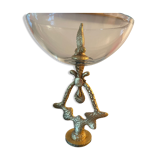 Coupe en aluminium coulé / signée
