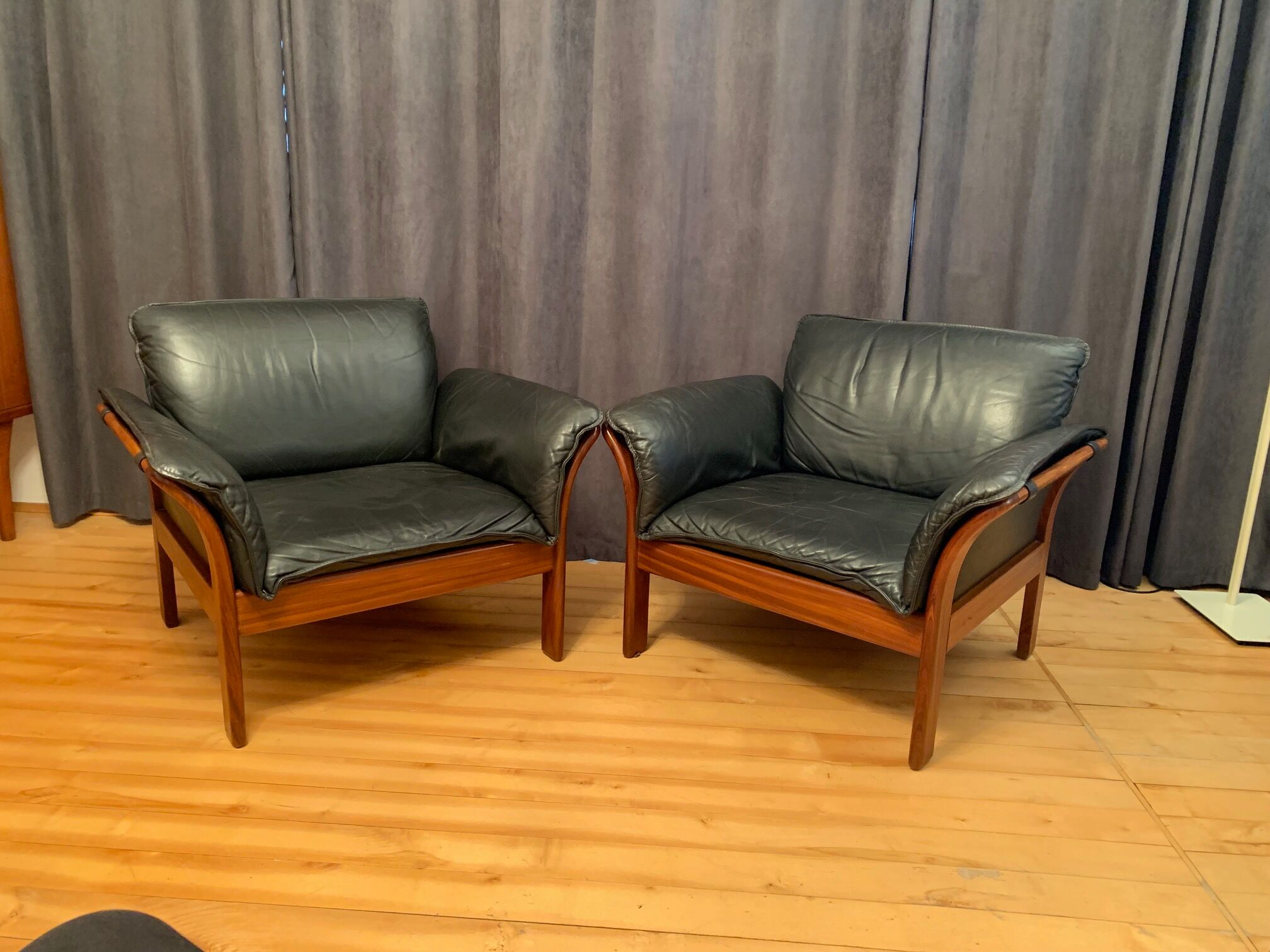 A pair of armchairs, Denmark, 1970s