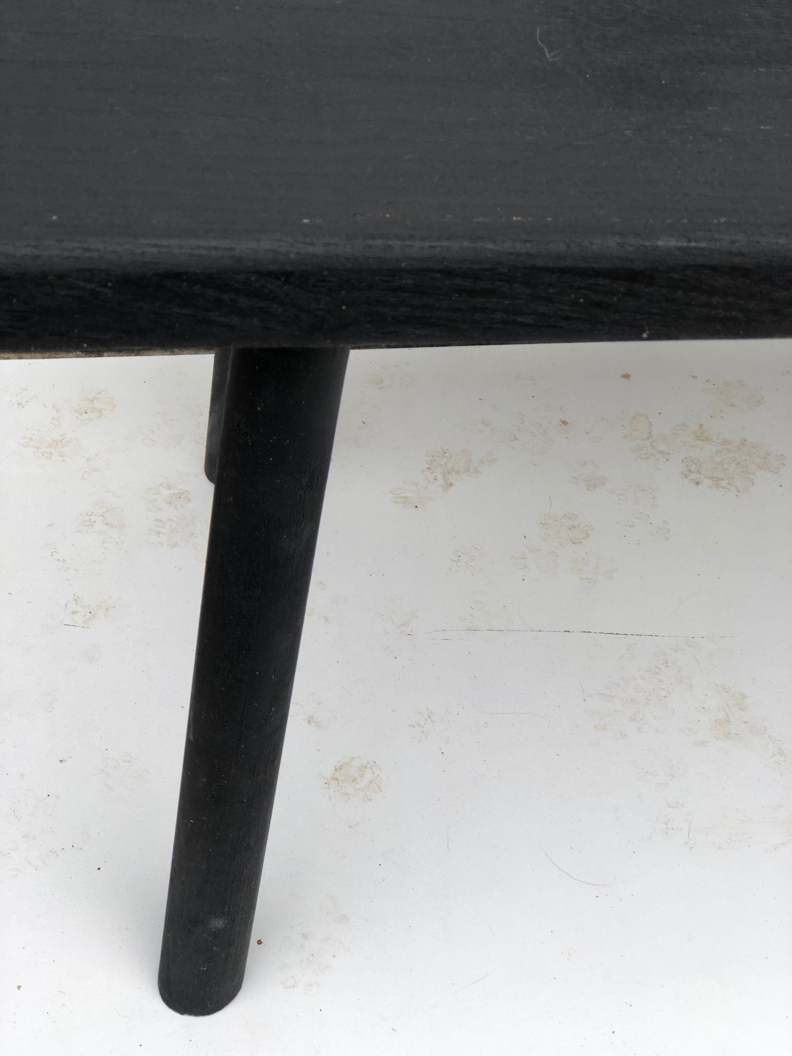 Black coffee table in paulownia wood