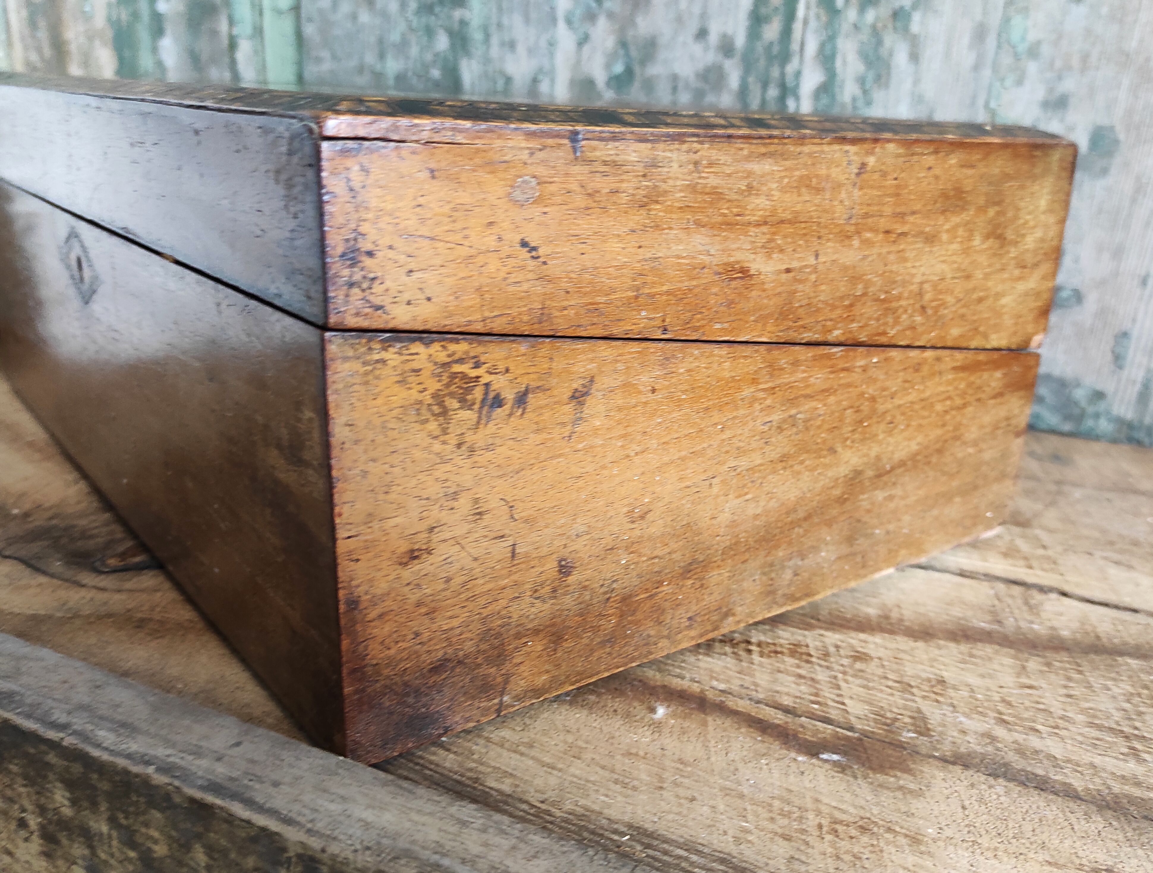 Antique English campaign writing box