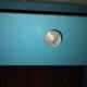 Table de chevet bleu vintage 50/60s