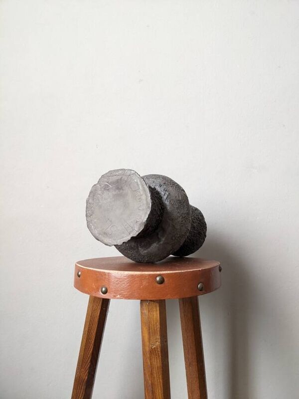 Vase céramique terre cuite fabrication artisanale émaillé brutaliste