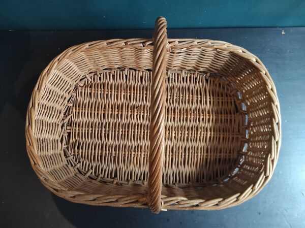 Panier plat vintage français