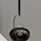 Midcentury Opaline Glass and Iron Floor Lamp by Stilnovo, Italy