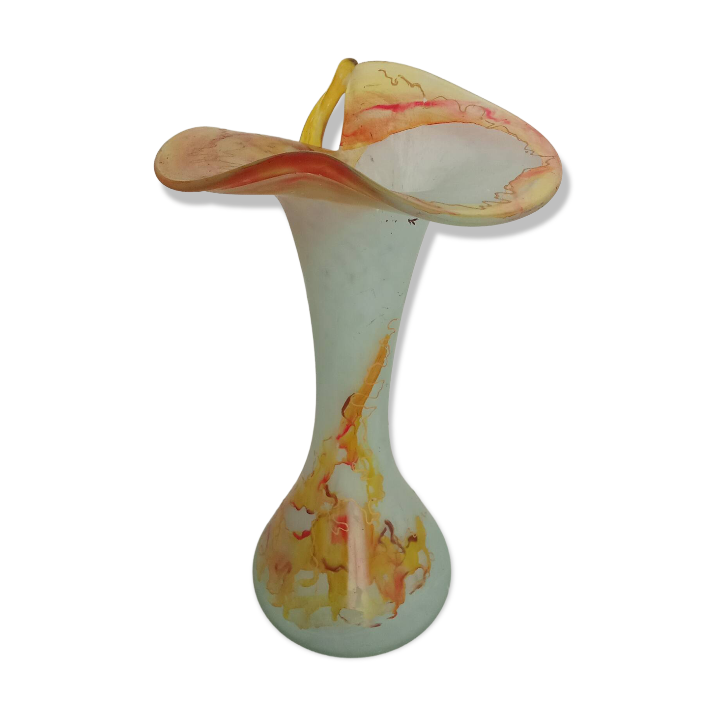 Vase made of glass paste