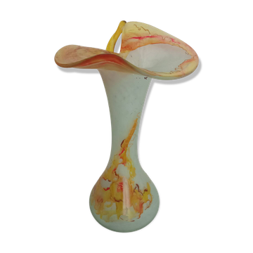Vase made of glass paste
