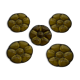 5 Gien earthen oyster plates