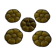 5 Gien earthen oyster plates