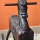 Antique carved wooden rocking horse