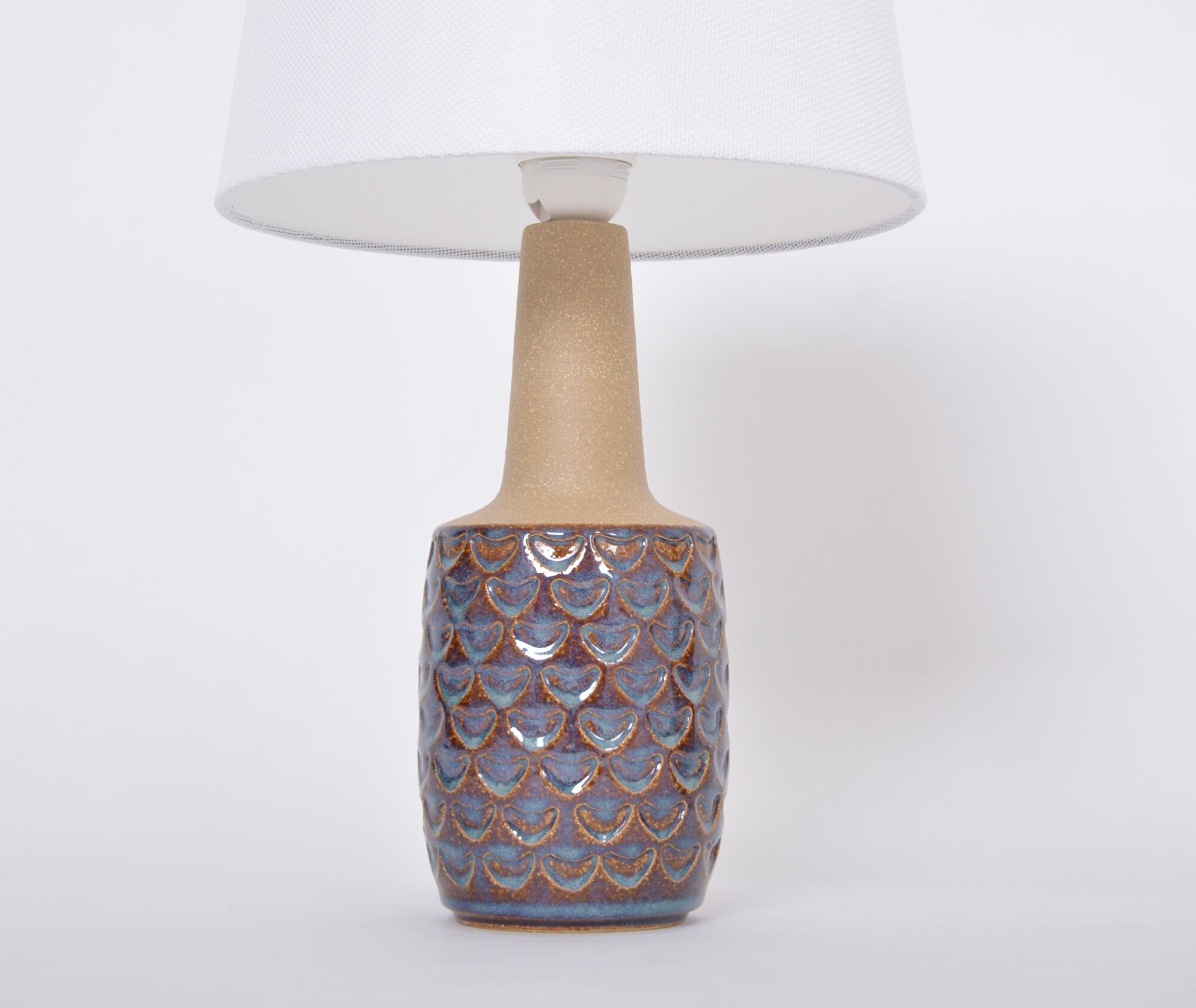 Pair of Mid-Century Handmade Stoneware table lamps  model 3001 by Einar Johansen for Soholm