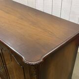 1950s English Chippendale Walnut Sideboard