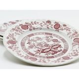 set of 4 plates royal art pottery onion blu