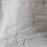 Hand embroidered pillowcase. Days and embroidery.