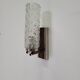 Vintage Scandinavian wall lamp in rosewood and glass 1960s