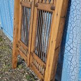 Old garden gate in solid teak