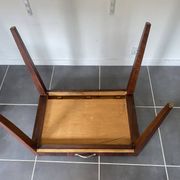 Table d’appoint, bureau 1 tiroir en placage de palissandre, 1950