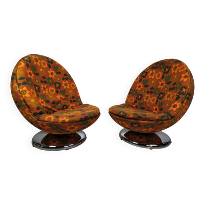 Chaises Ball Space Age Vintage, 1970s, Set de 2