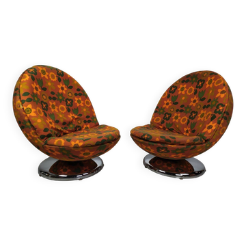 Chaises Ball Space Age Vintage, 1970s, Set de 2