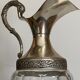 Silver-plated carafe by Buton Distillery, Bologna Italia