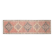 Turkish Vintage Runner 70's Runner, Geometric Runner 100x360