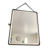 Barber mirror with chain 33 x 28 cm