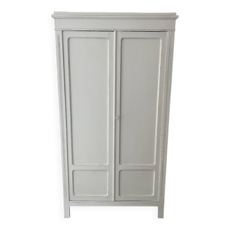 White patinated wardrobe