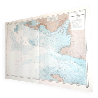 Estuary map of the Loire Croisic île Noirmoutier 1981