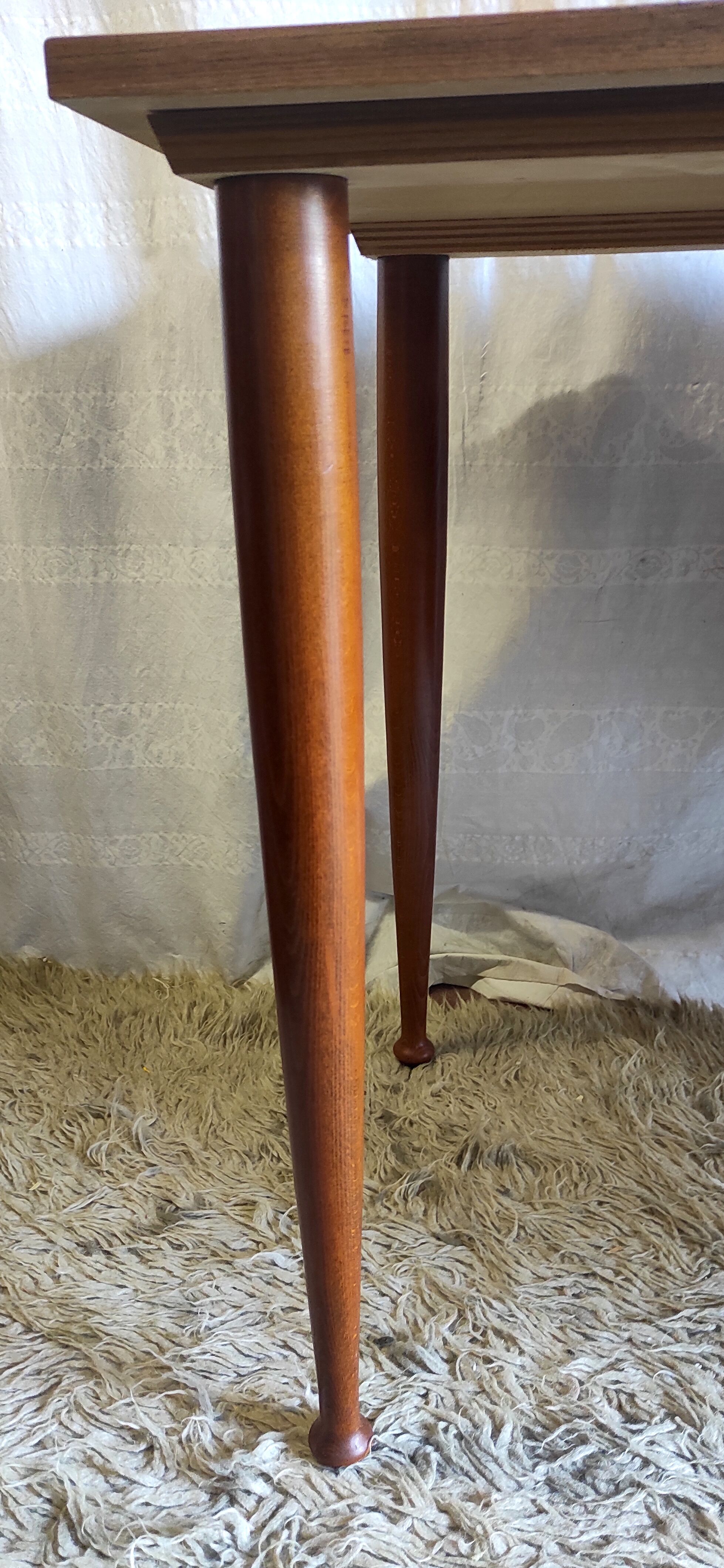 Scandinavian style desk in blond teak – 60s/70s