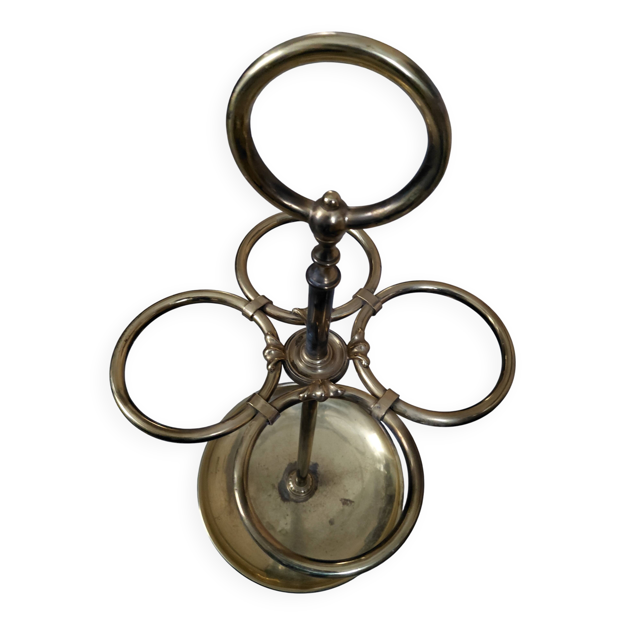Vintage brass umbrella stand