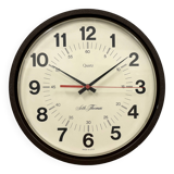Vintage Brown Bakelite Wall Clock from Seth Thomas, 1980s