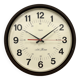 Vintage Brown Bakelite Wall Clock from Seth Thomas, 1980s