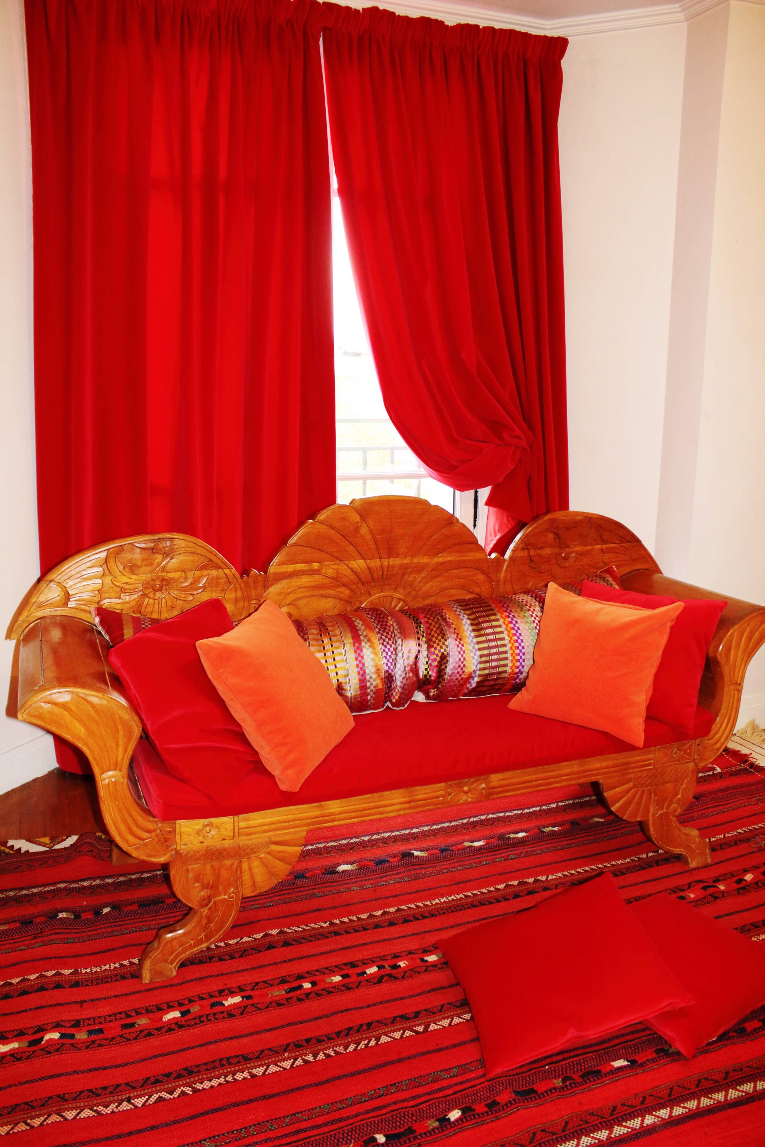 Indonesian fruit wood bench.