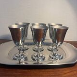 Letang Remy serving tray and ice cream sorbet flute cup
