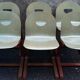 6 vintage sled chairs 1980