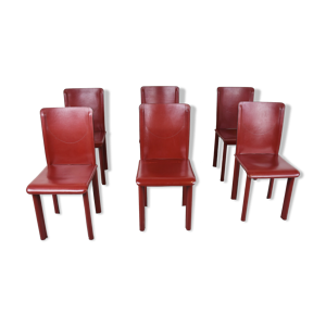 Lot de 6 chaises de salle