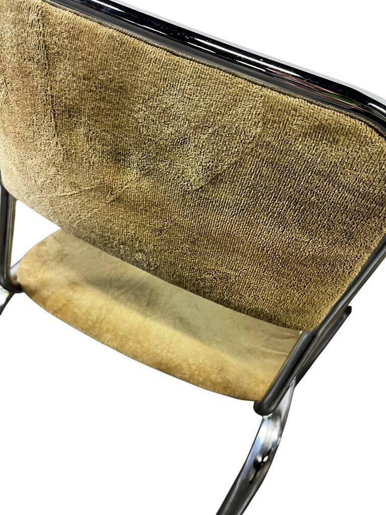 Set of 4 vintage chrome chairs