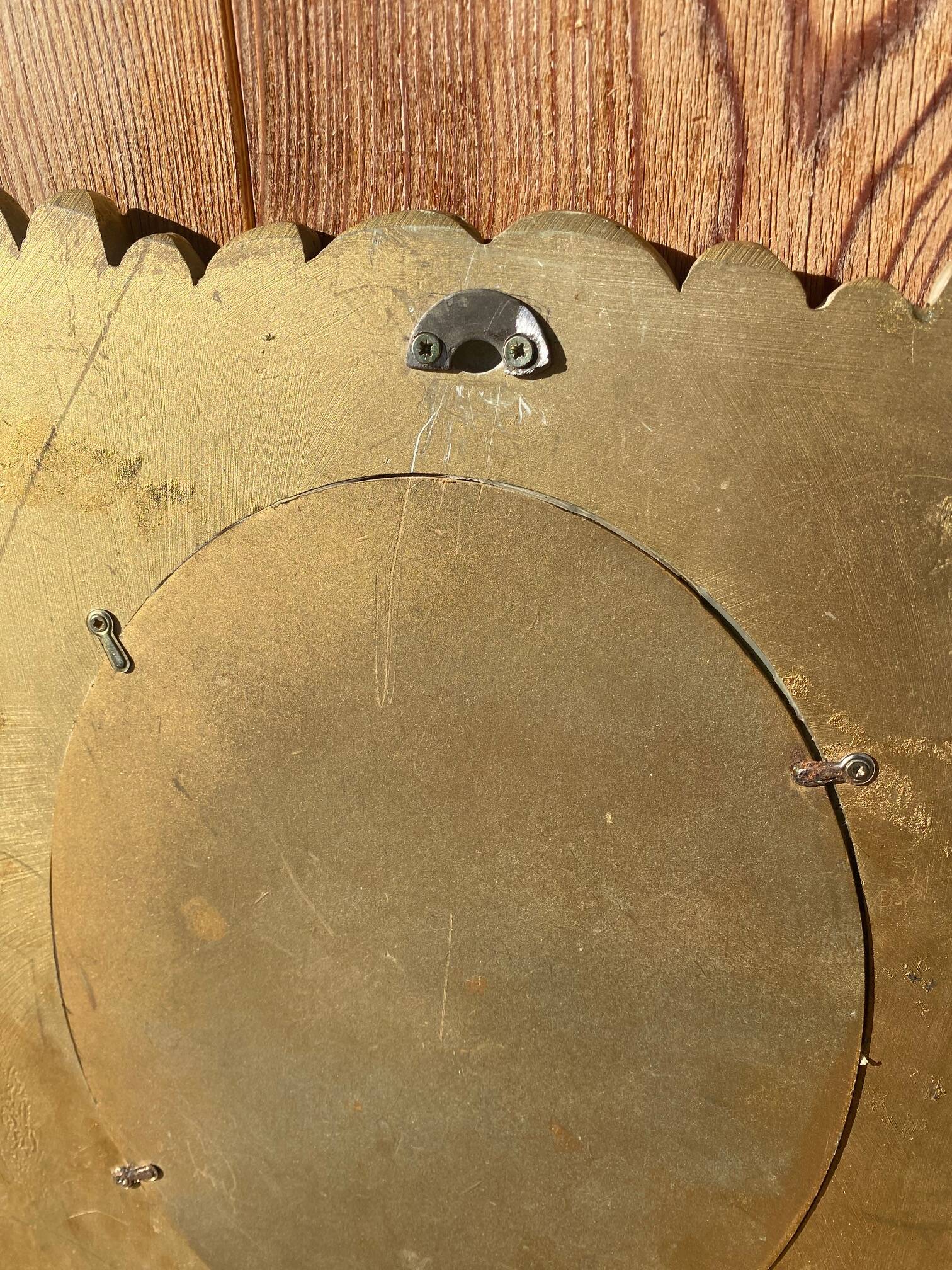 Vintage rectangle sun mirror