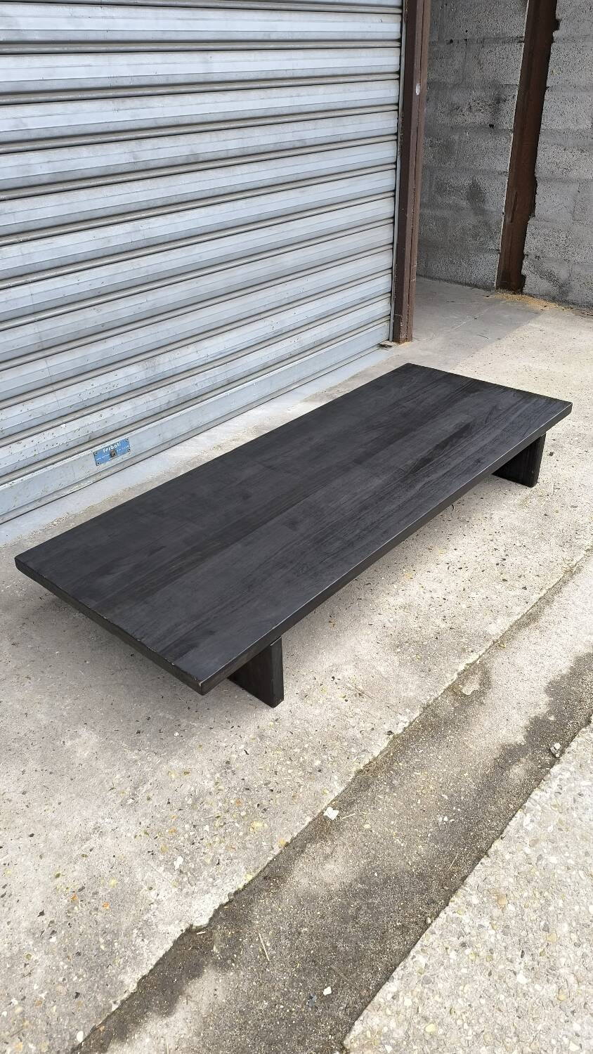 Minimalist Japandi bench, Netherlands, 1970