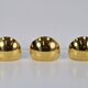 Vintage Half Moon Wall Lamps in Brass, 1980, Set of 3