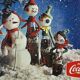 Affiche coca cola originale vintage 157x115 cm joyeuses fêtes
