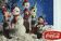 Affiche coca cola originale vintage 157x115 cm joyeuses fêtes