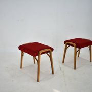 Tabourets en hêtre Ludvik Volak des années 1960 par Drevopodnik Holesov, Tchécoslovaquie
