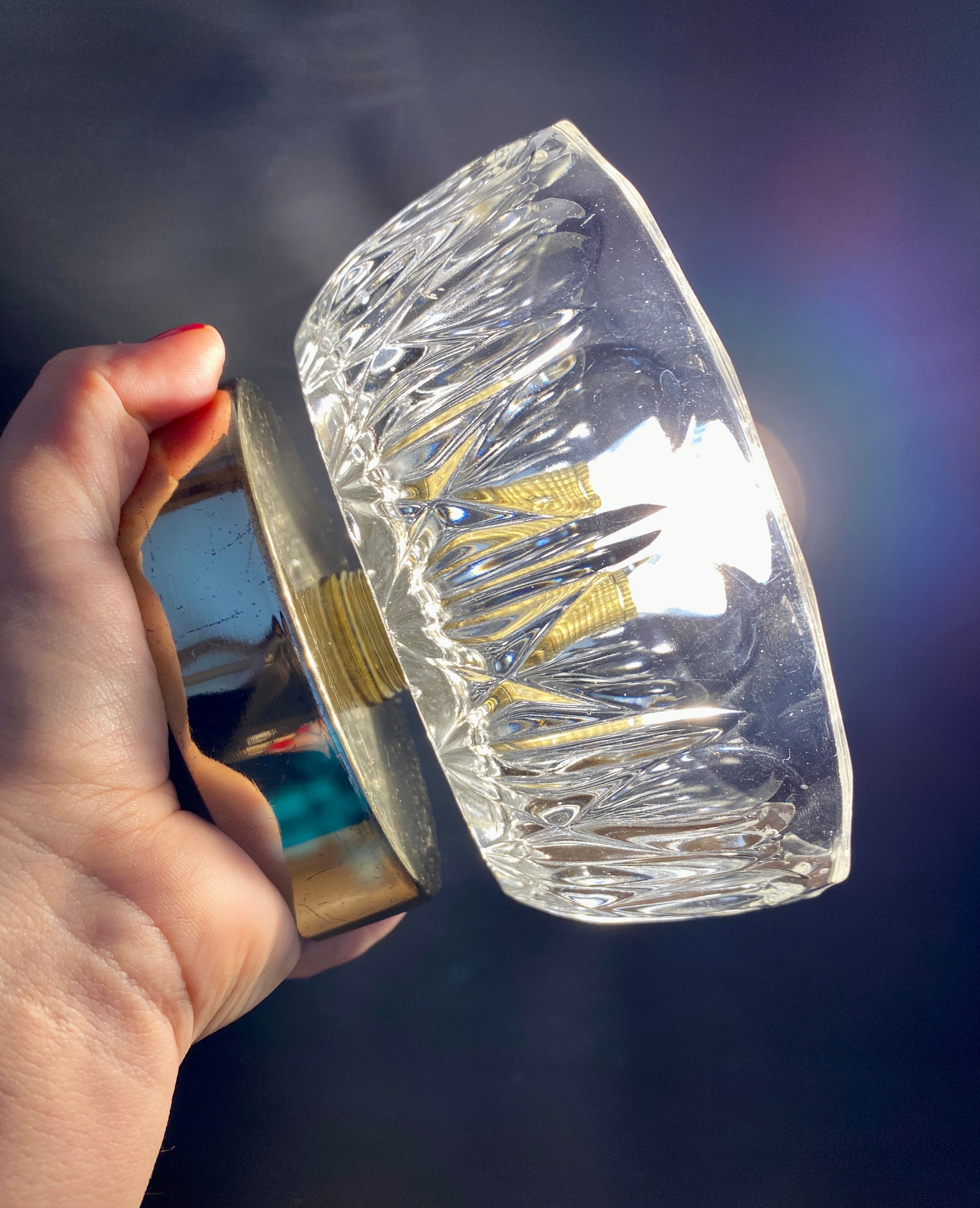 Vintage glass lampshade