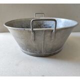 Old vintage retro zinc basin