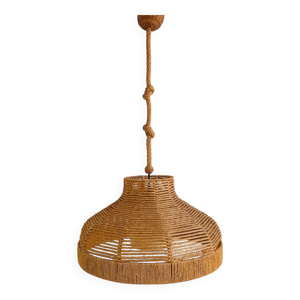 Grand luminaire en corde